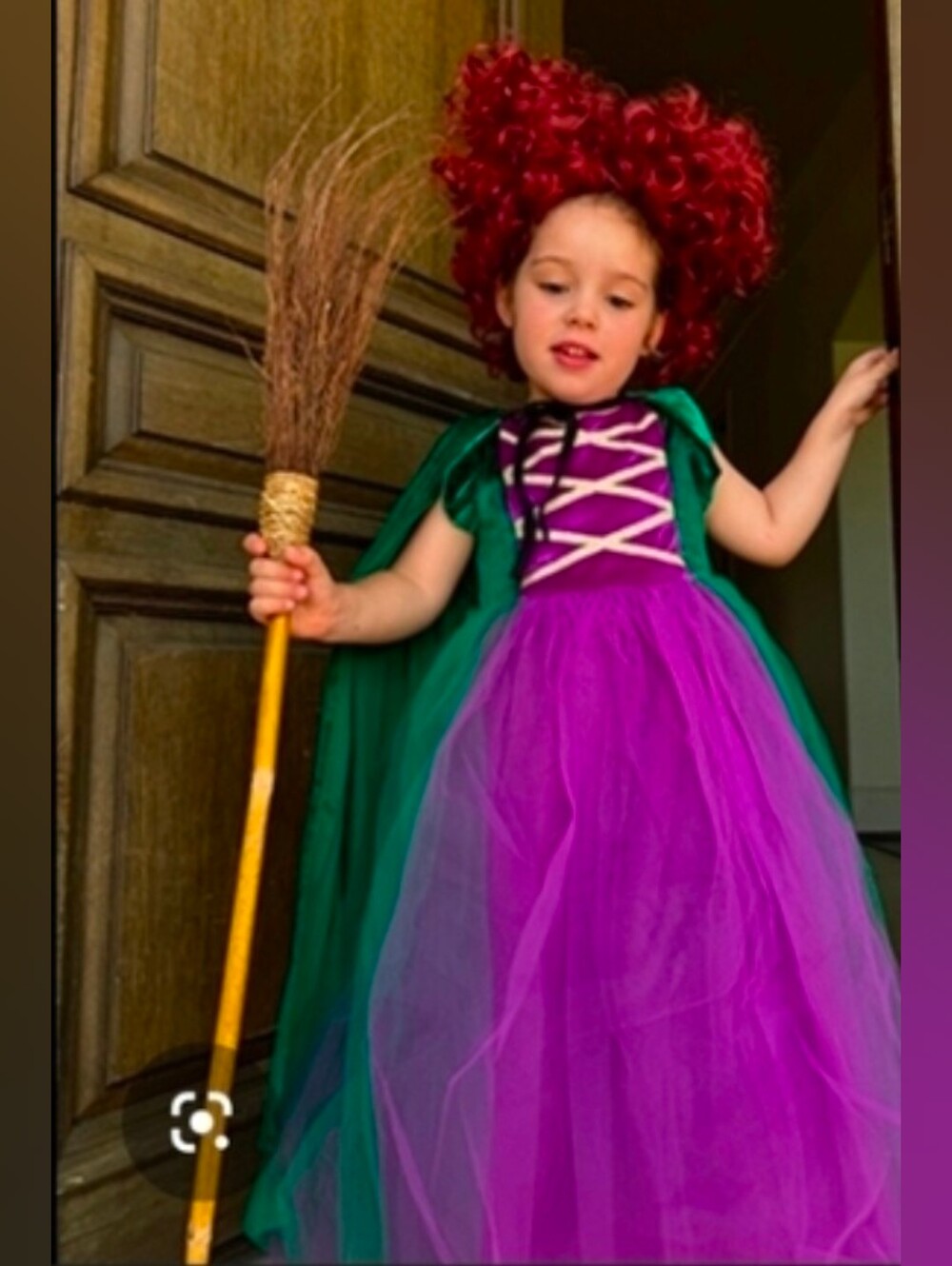 Enchanting Green and Purple Kids Costume 3pc